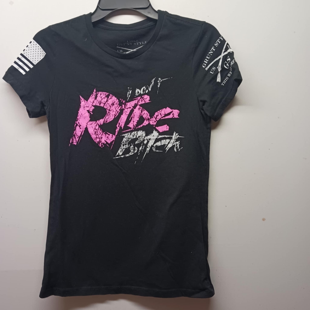Grunt Style Black T-Shirt with White Graphic